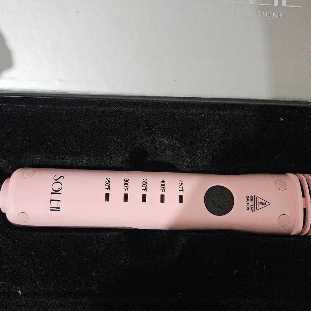 SOLEIL Styling Comb Heat Brush Straightener 450ºF -rose Gold -Model L40HBS-B46